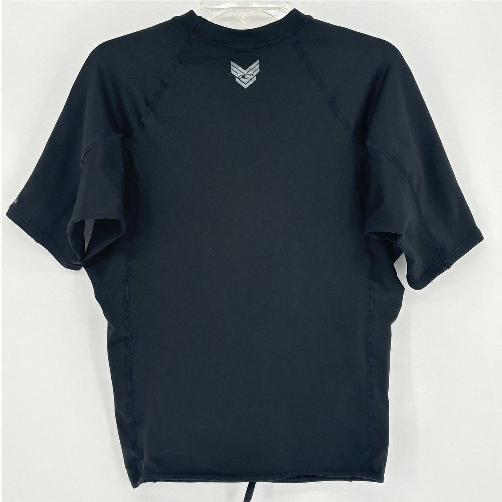 O'Neill Mens Black Short Sleeve Rash Guard Swim Shirt L Surf Athletic - Picture 4 of 7